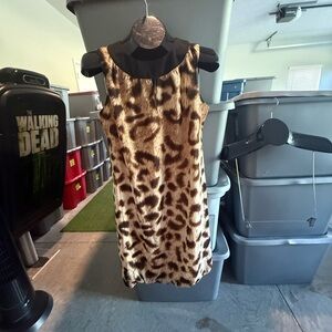 Leopard Print Sleeveless Dress mp71